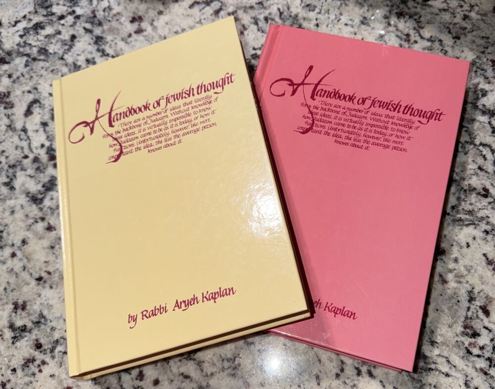 The Handbook Of Jewish Thought Volumes 1 and 2 Hardback Set Rabbi Aryeh Kaplan